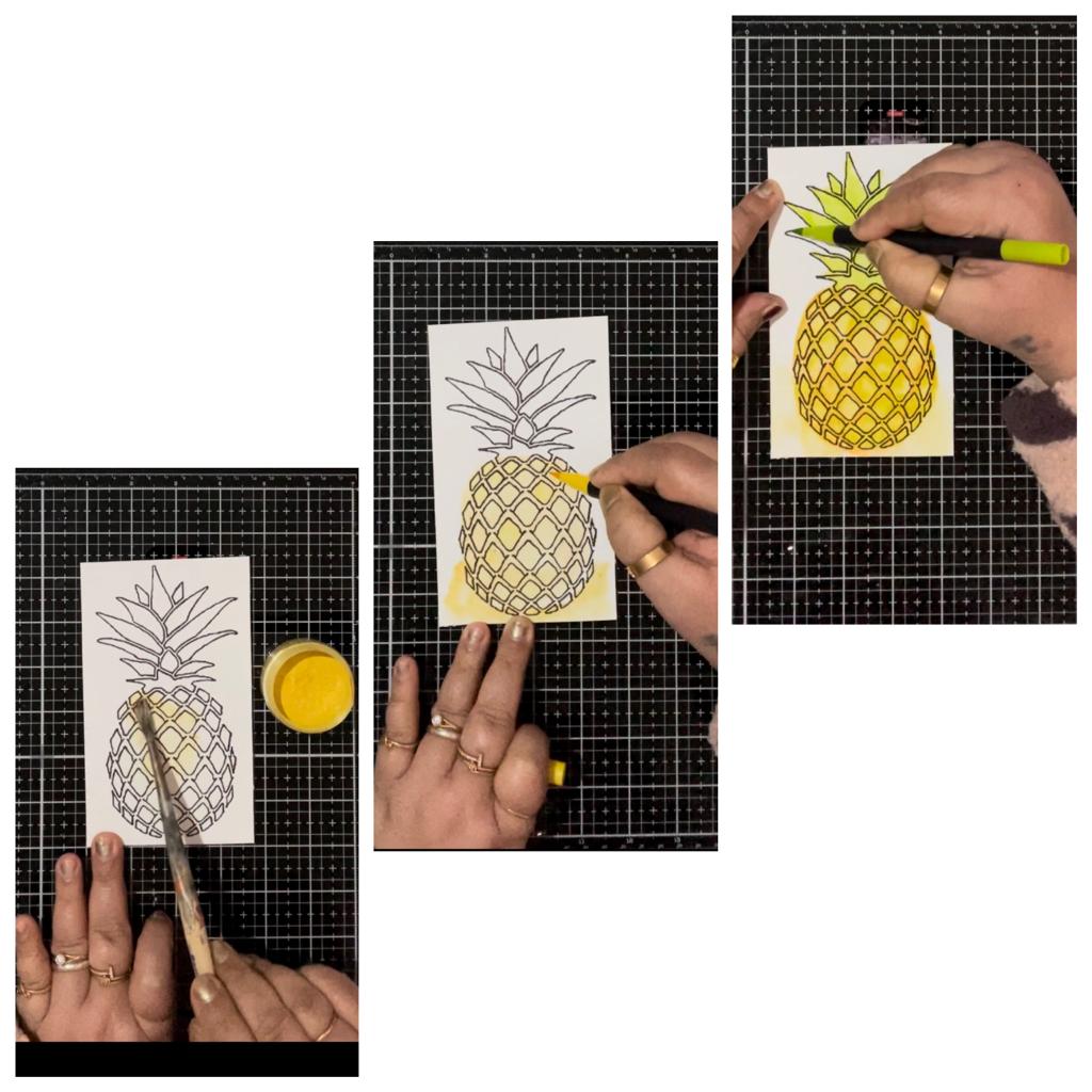 base for Sweet Pineapple card