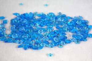 futuristic blue dew drops